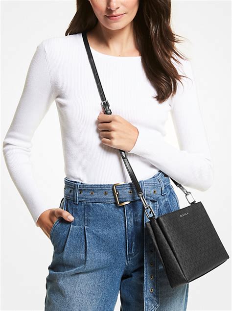 trisha medium logo crossbody bag